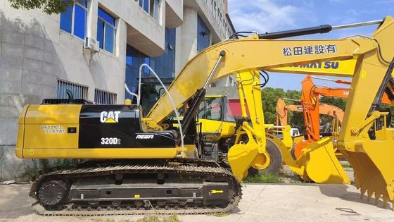 ব্যবহৃত CAT 320D2 Caterpillar Excavator 20 টন মাঝারি আকারের খনন মেশিন ওয়ার্কসাইট প্রস্তুত