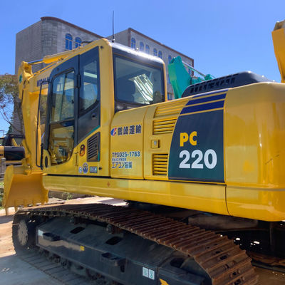 ব্যবহৃত জাপান KOMATSU PC220-8 Komatsu 20 টন খননকারী 6920mm খনন গভীরতা