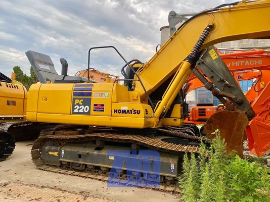 ব্যবহৃত কোমাটসু PC220 22TON Excavator 22ton ইঞ্জিন এবং গিয়ার কোর উপাদান সঙ্গে নির্মাণ মেশিন