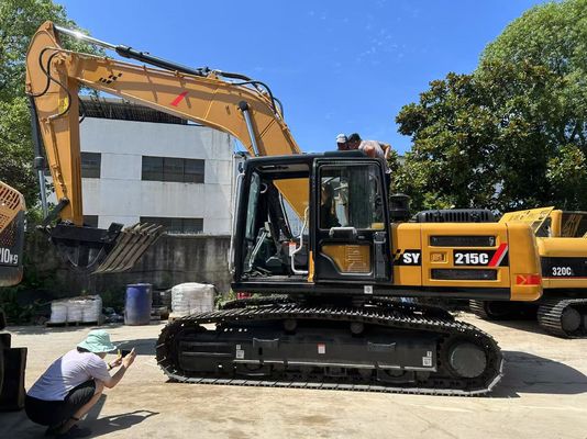 ব্যবহৃত সানি SY215C হাইড্রোলিক ক্রলার এক্সকাভেটর, চমৎকার অবস্থায়