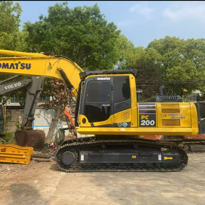 সেকেন্ডহ্যান্ড কোমাৎসু পিসি২০০ যন্ত্রপাতি হাইড্রোলিক ক্রলার ২০ টন মিনি ব্যবহৃত খননকারী